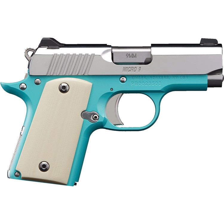 KIMBER MICRO-9 "BEL-AIR" BLUE/SS 9MM 3" 7RD 3700647-img-0