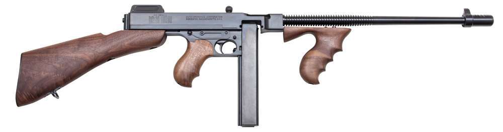Thompson 1927A-1 Deluxe 45 ACP 16.50" 20+1 Blued Removable Fixed Stock-img-0