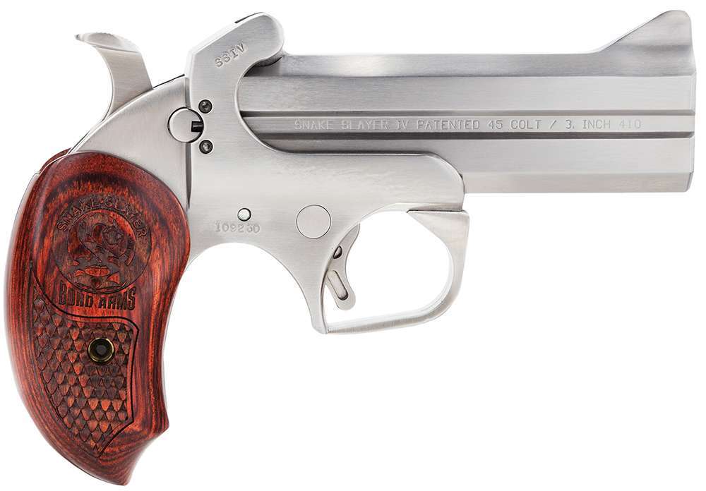 Bond Arms BASS4 Snakeslayer IV Derringer Single 45 Colt (LC)/410 Gauge 4.25-img-0