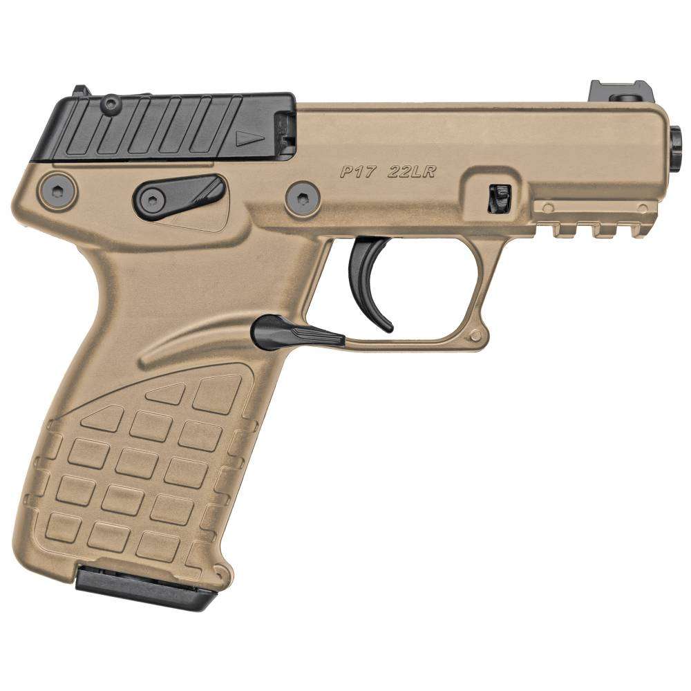 Kel-Tec P17TAN P17 22 LR 3.93 16+1 Tan Threaded Barrel-img-0