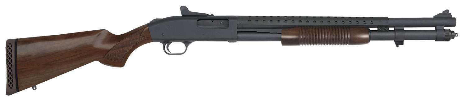 Mossberg 51665 590A1 Retrograde Black 12Ga 20" 3" 8+1 WALNUT STOCK-img-0