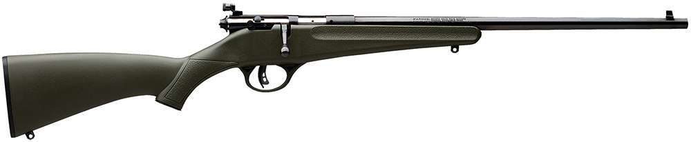 Savage 13790 Rascal Youth 22 LR 1 16.10" Green Blued Right Youth/Compact Ha-img-0