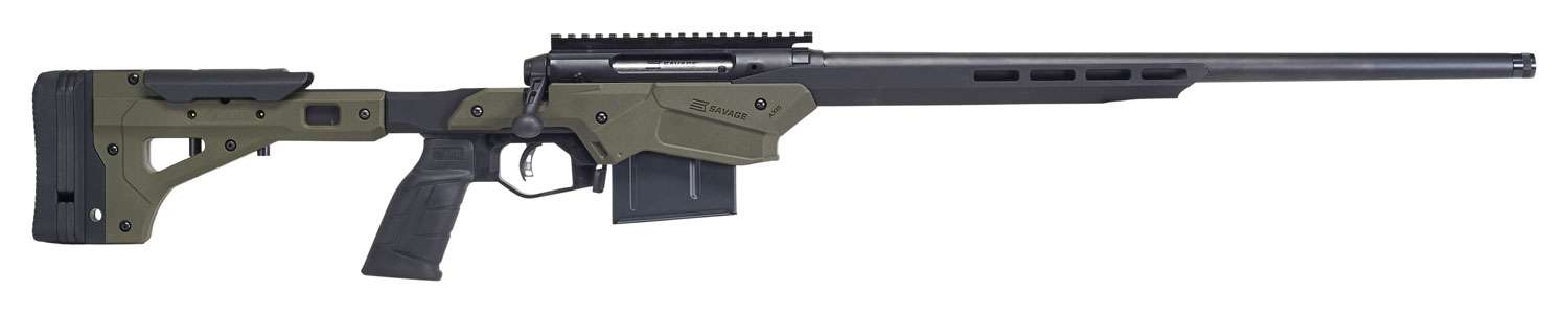 Savage 57554 Axis II Precision 270 Win 5+1 22" OD Green Adjustable w/Alumin-img-0