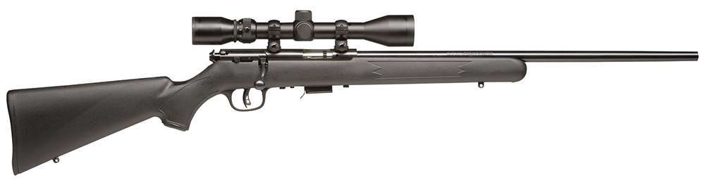Savage 96209 93R17 FXP with Scope 17 HMR 5+1 21" Black Matte Blued Right Ha-img-0