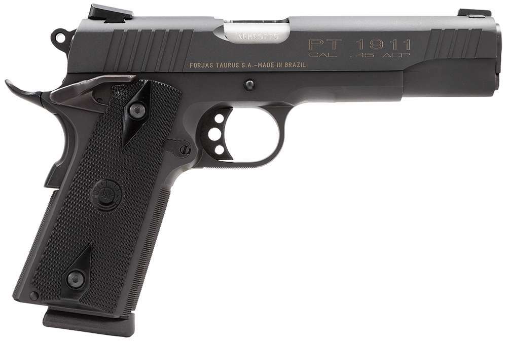 Taurus 1191101FS 1911 Standard 45 ACP 5" 8+1 Blued Black Polymer-img-0