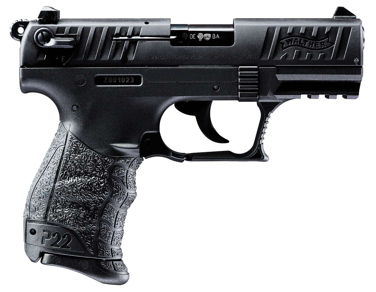 Walther Arms 5120333 P22 *CA Compliant 22 LR 3.40" 10+1 Black Tenifer Black-img-0