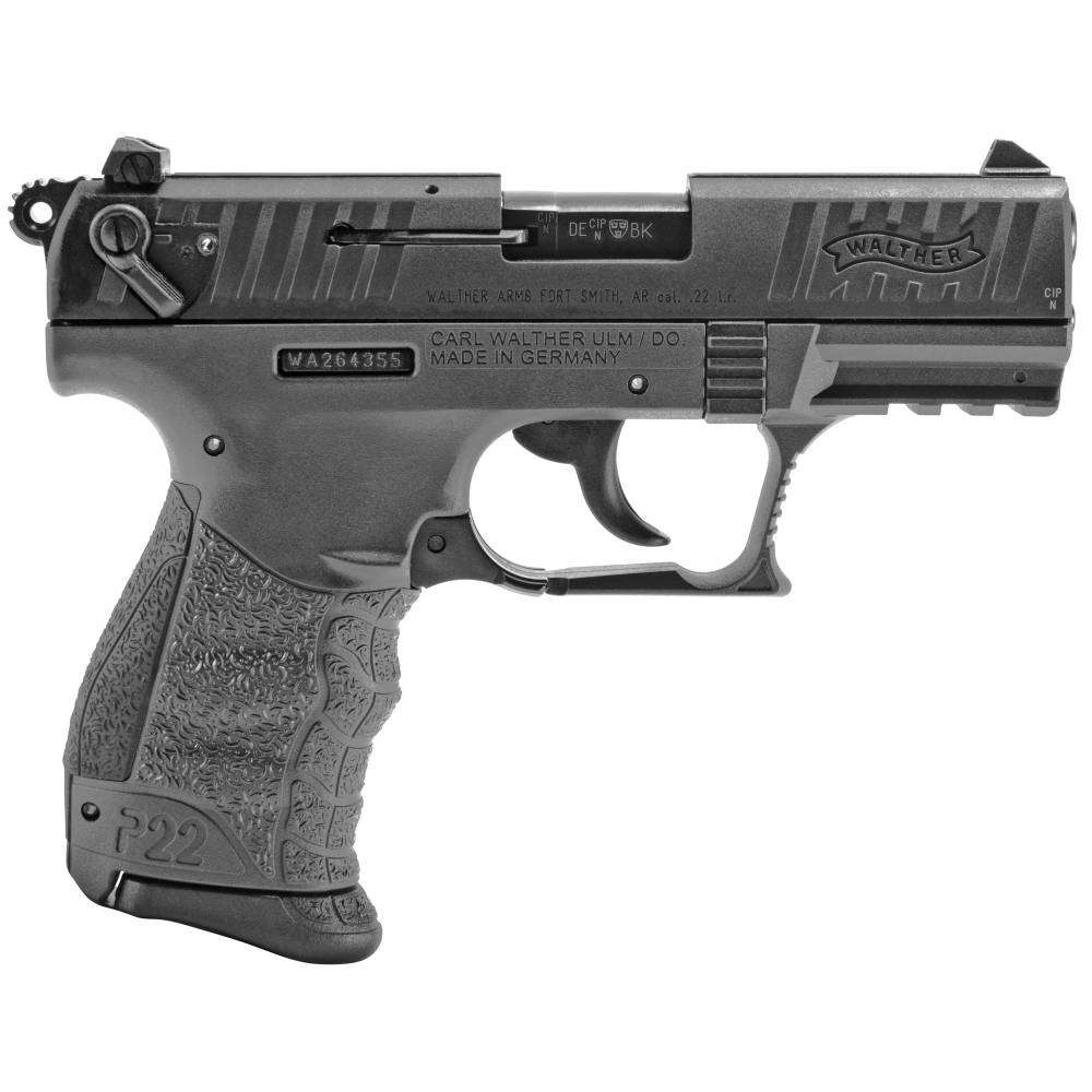 Walther Arms 5120765 P22 Q 22 LR 3.42" 10+1 Tungsten Gray Black Interchange-img-0