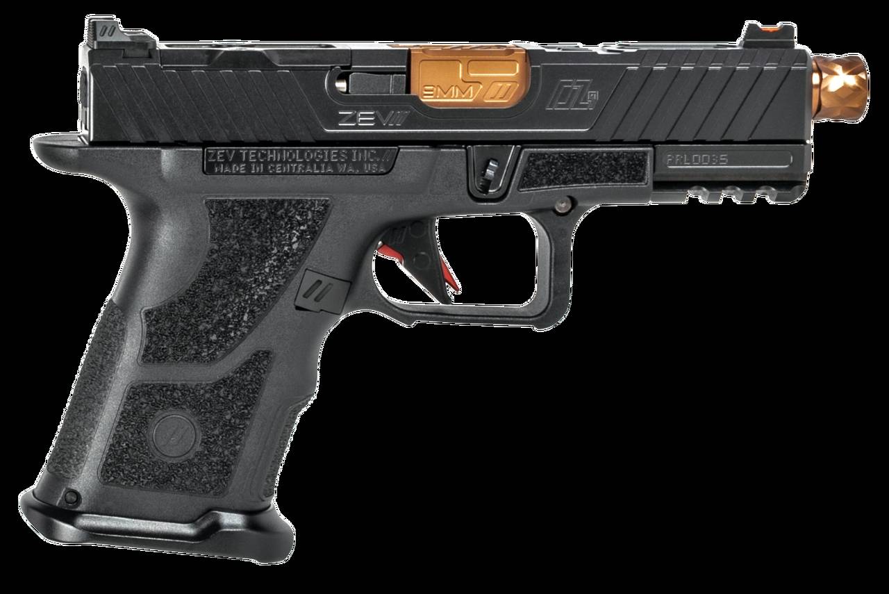 ZEV OZ9CCPTBBRZTH OZ9 Compact 9mm Luger 19+1 Black Polymer Grip Bronze Barr-img-0