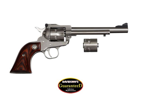 Ruger 0626 Single-Six Convertible 22LR /22 WMR 6.50 6 Round Stainless Steel-img-0